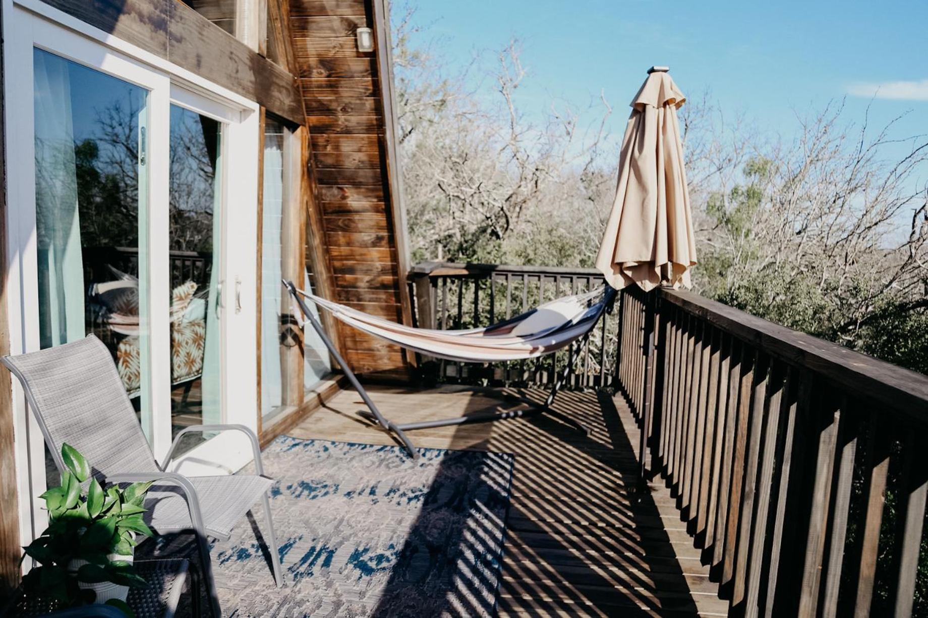 The Maverick: A-Frame W/ Hammock And Tree Top View New Braunfels Εξωτερικό φωτογραφία